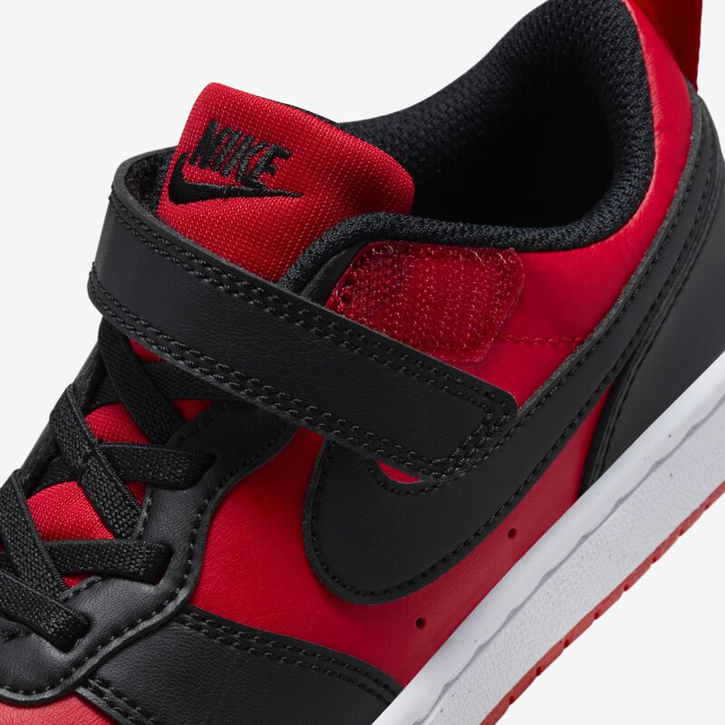 Nike Court Borough Low Recraft, Rojo Universitario/Blanco/Negro, hi-res