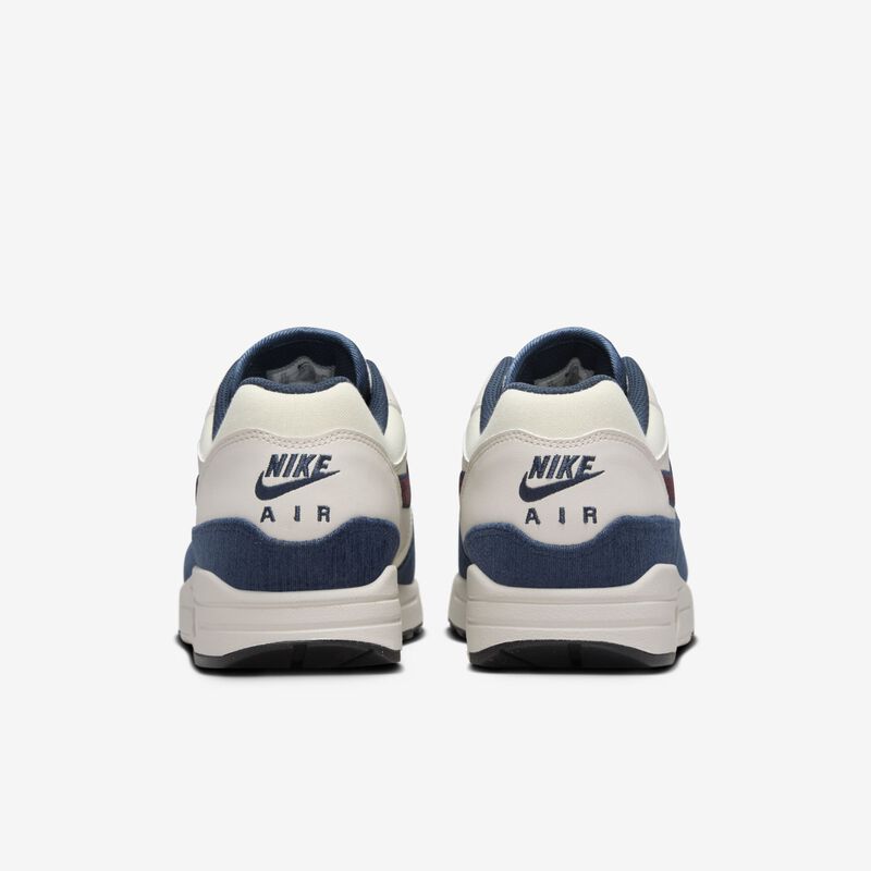 Nike Air Max 1, Leche De Coco/Azul Marino Militar/Marrón Verdoso Claro/Burdeos Enérgico, hi-res