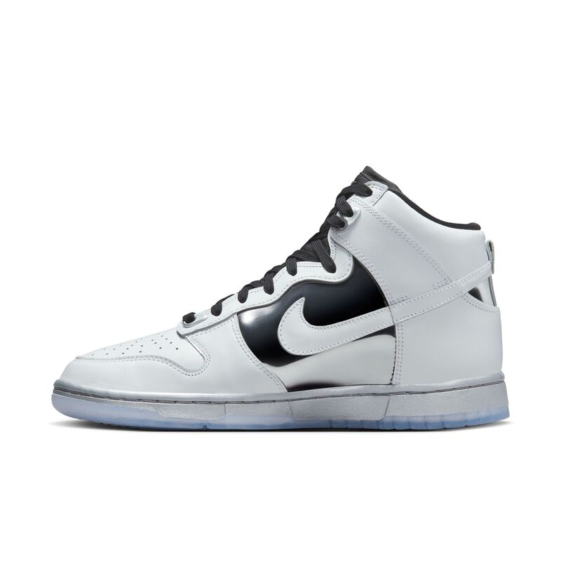 Nike Dunk High SE, Blanco/Plata metalizado/Negro/Blanco, hi-res