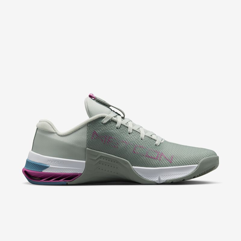 Nike Metcon 8, Plata claro/Verde mica/Fucsia cósmico/Negro, hi-res