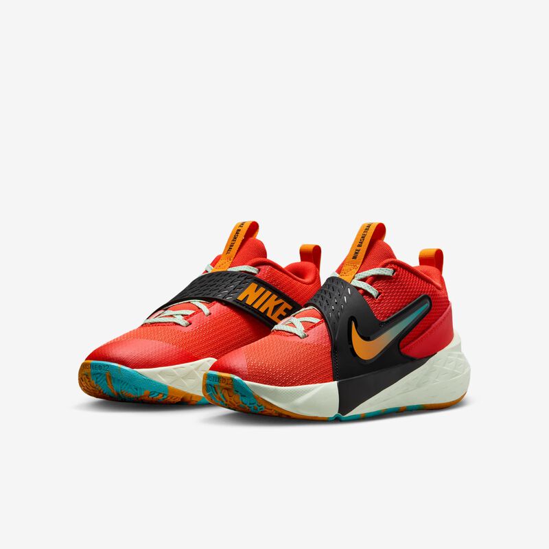 Nike Team Hustle D 12, Rojo Picante/Cactus Empolvado/Tinte Volt/Piel De Naranja, hi-res