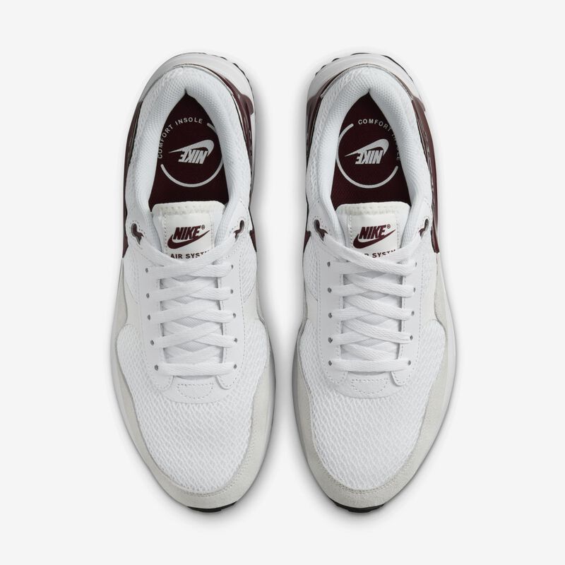 Nike Air Max SYSTM, Blanco/Blanco cumbre/Negro/Rojo team oscuro, hi-res