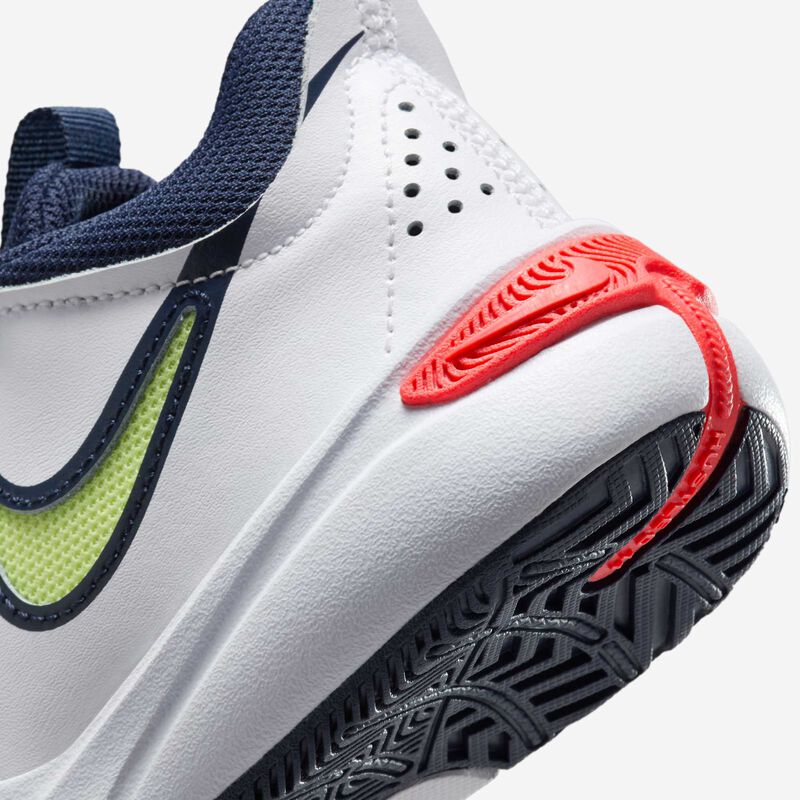 Nike Team Hustle D 11, Blanco/Carmesí Brillante/Azul Foto/Toque De Limón Claro, hi-res