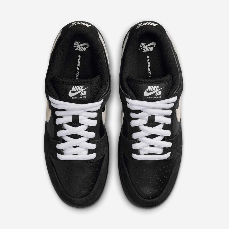 Nike SB Dunk Low Pro, Negro/Negro/Marrón Claro Goma/Blanco, hi-res