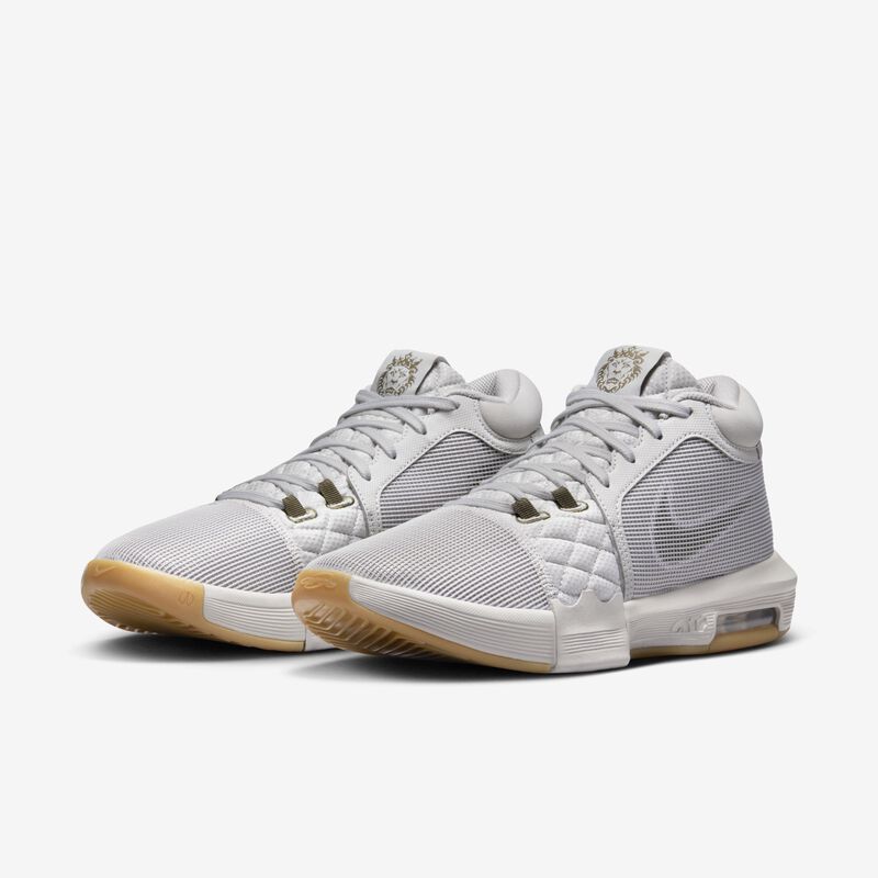 LeBron Witness 8, Mineral De Hierro Claro/Vela/Goma Marrón Claro/Olivo Medio, hi-res