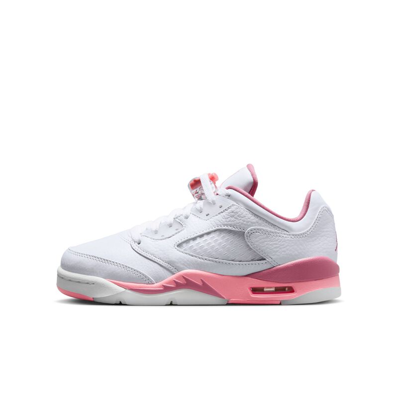 Air Jordan 5 Retro Low, Blanco/Baya del desierto/Negro/Tiza coral, hi-res