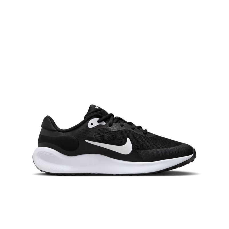 Nike Revolution 7, Negro/Blanco/Blanco, hi-res