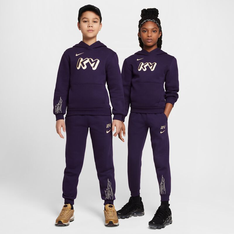Kylian Mbappé Club Fleece, Morado Grandioso/Marfil Pálido/Oro Metalizado, hi-res