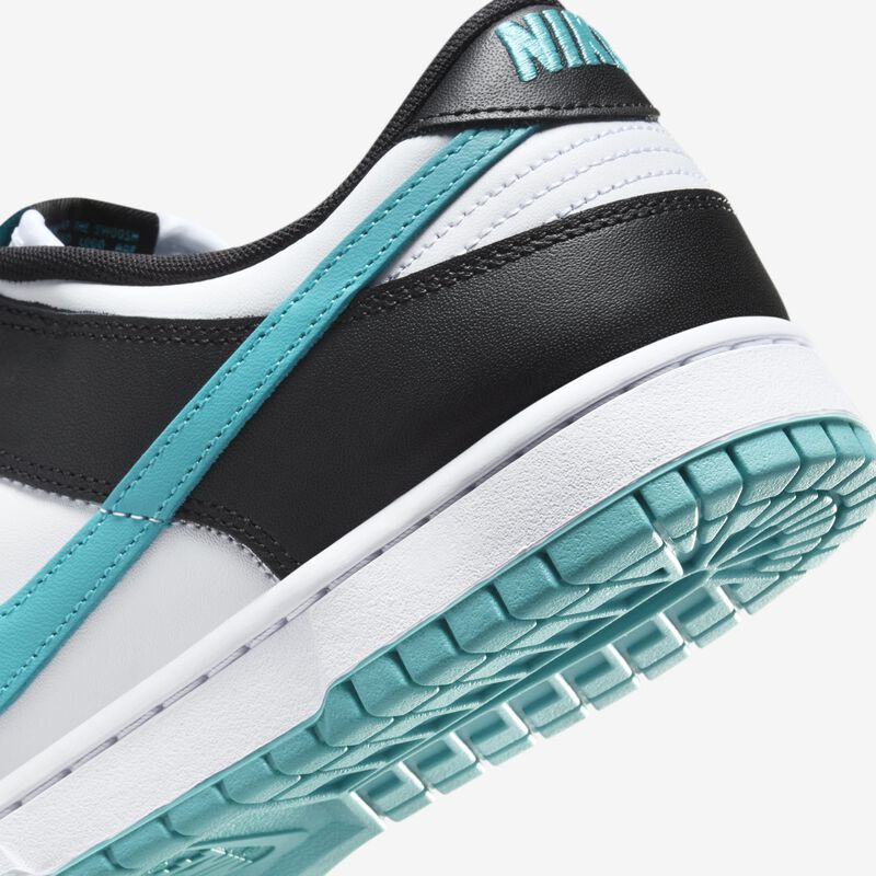 Nike Dunk Low Retro, Blanco/Negro/Cactus Empolvado, hi-res