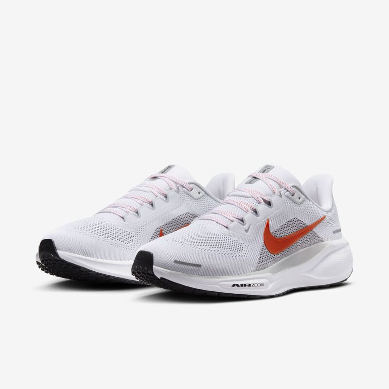 Nike Pegasus 41, Blanco/Rojo Picante-Gris Lobo-Negro, hi-res