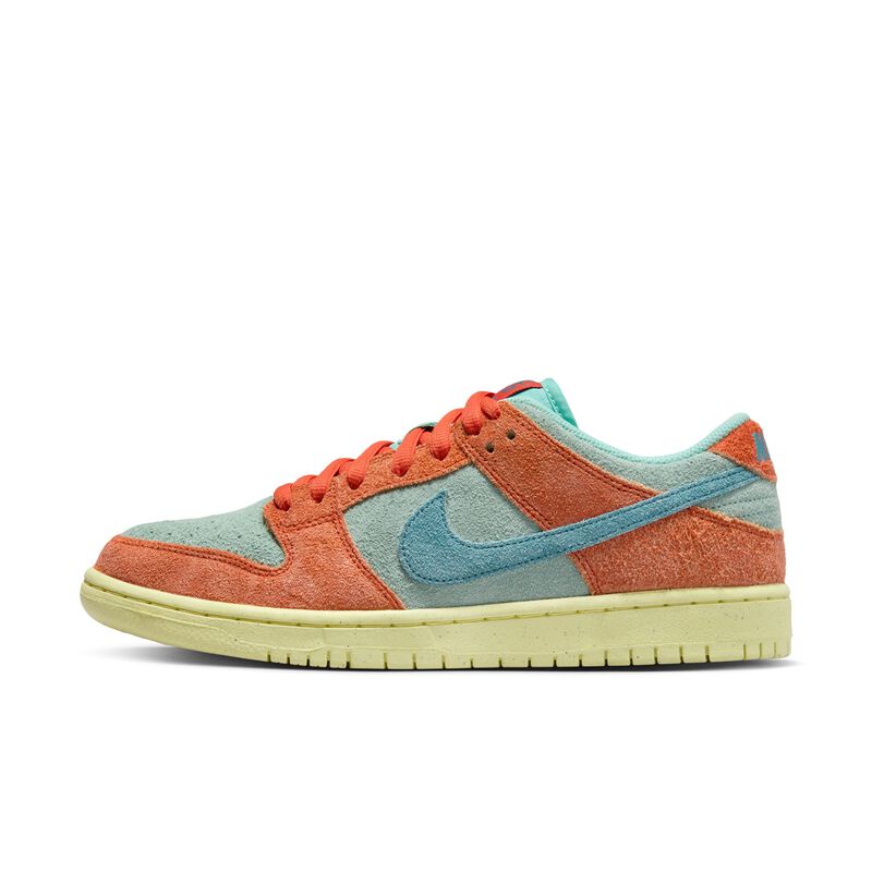 Nike SB Dunk Low Pro Premium, Naranja/Ruido Aqua-Esmeralda Subida-Naranja, hi-res