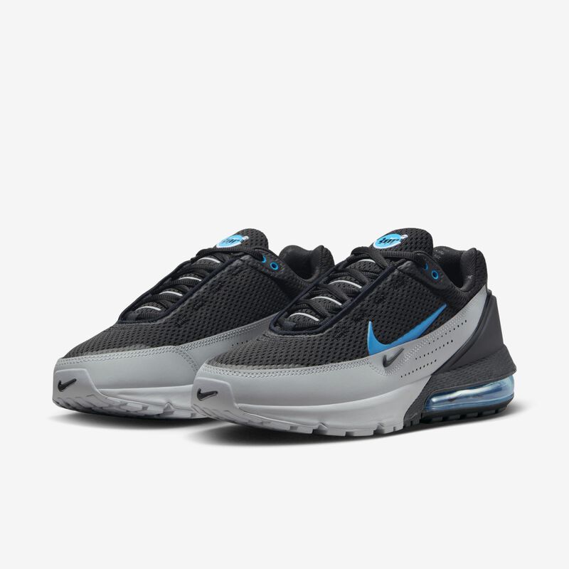Nike Air Max Pulse, Negro/Azul láser-Gris humo, hi-res