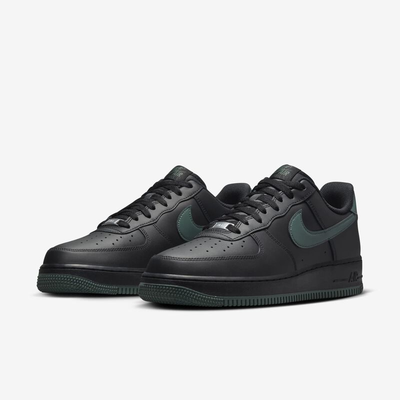 Nike Air Force 1 '07, Negro/Verde Vintage, hi-res