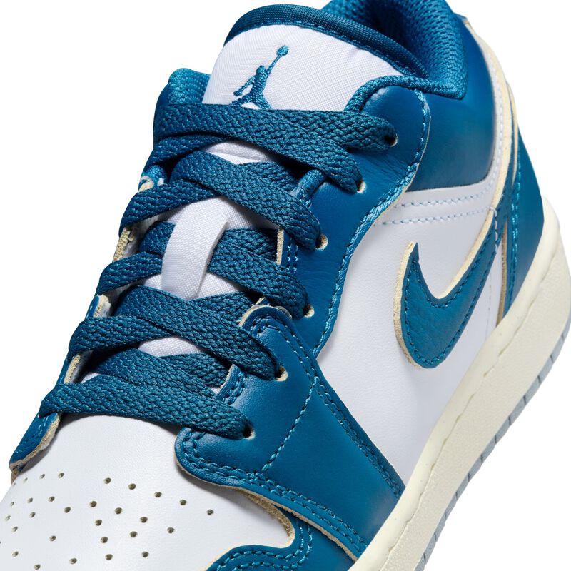 Air Jordan 1 Low SE, Blanco/Azul Industrial-Azul Gris-Vela, hi-res
