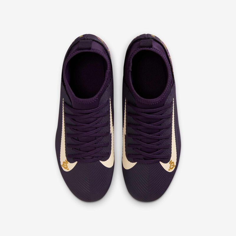 Nike Jr. Mercurial Superfly 10 Club "Kylian Mbappé", Morado Grandioso/Marfil Pálido, hi-res