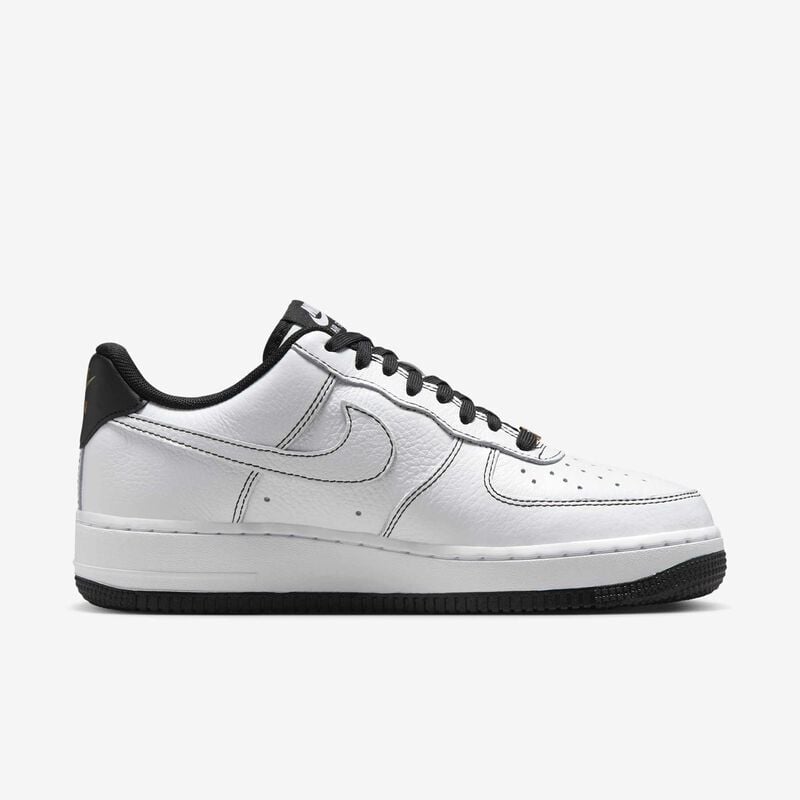 Nike Air Force 1 '07 Mini Jewel, Blanco/Negro-Oro Metalizado, hi-res