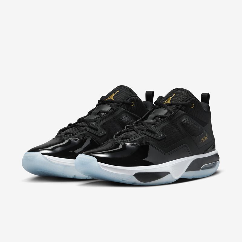 Jordan Stay Loyal 3, Negro/Blanco/Gris Fútbol/Oro Metalizado, hi-res