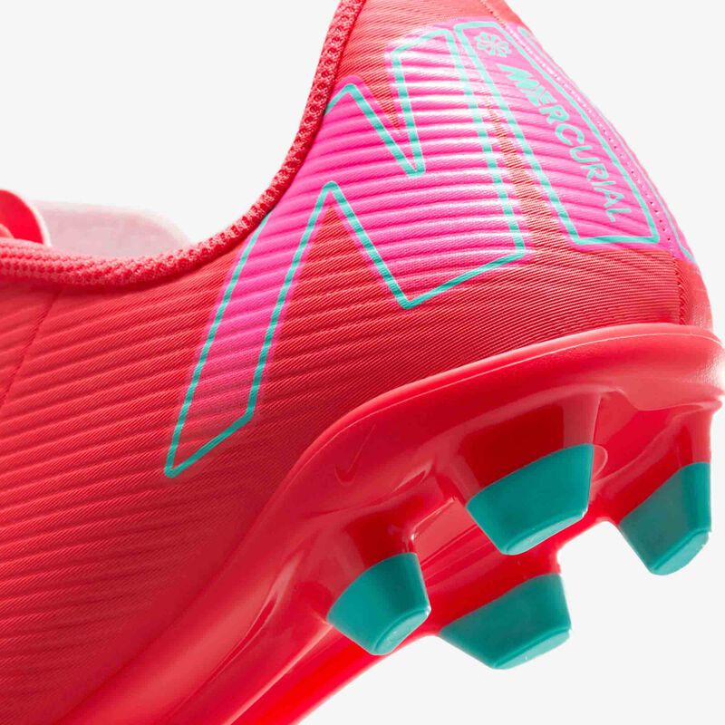 Nike Jr. Mercurial Vapor 16 Club, Brasa Resplandor/Verde Aurora, hi-res