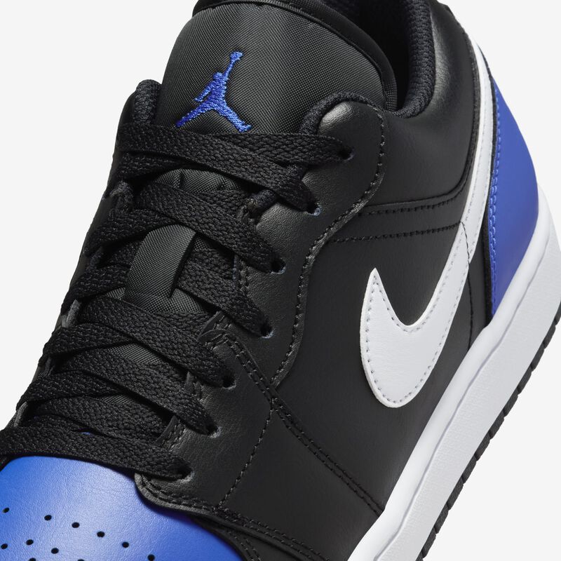 Air Jordan 1 Low, Juego Negro/Blanco-Real, hi-res
