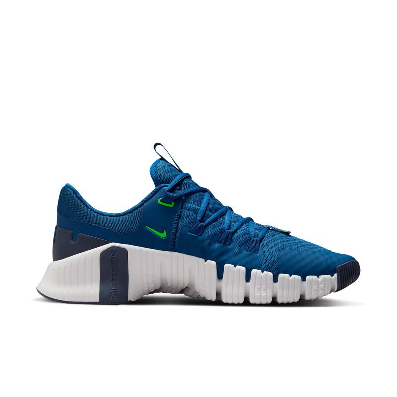 Nike Free Metcon 5, Azul Cancha/Trueno Azul/Tinte Platino/Huelga Verde, hi-res