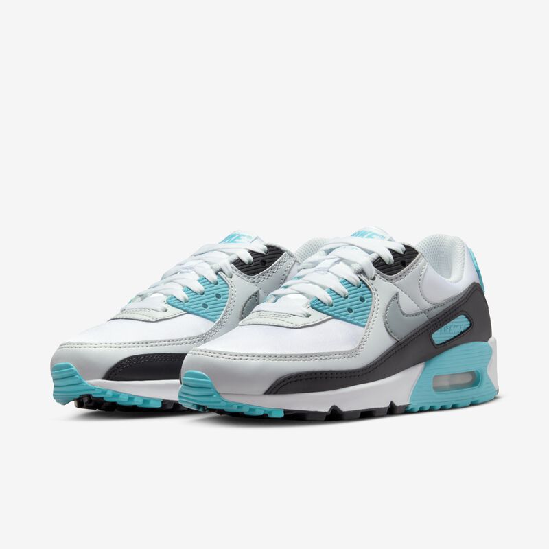 Nike Air Max 90, Blanco/Nebulosa verde azulado/Negro/Gris frío, hi-res