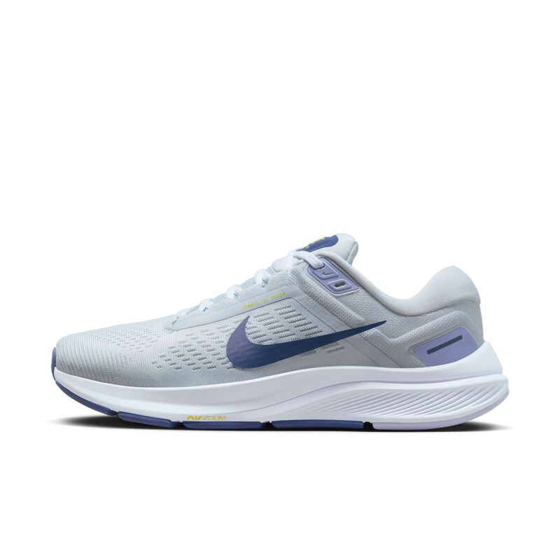 Nike Air Zoom Structure 24, Platino puro/Polvo de fotones/Blanco/Azul difuso, hi-res