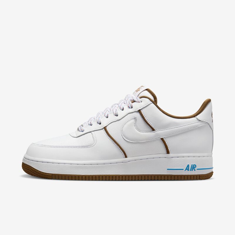 Nike Air Force 1 '07 LX, Blanco/Blanco-Bronceado británico claro-Azul foto, hi-res