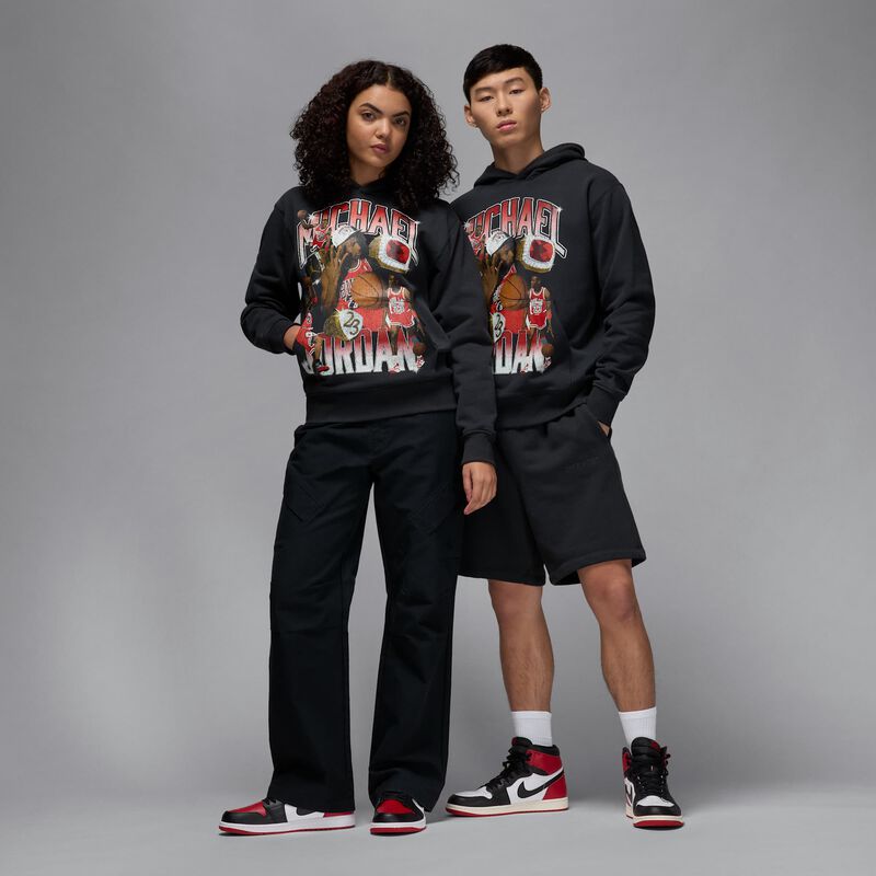 Jordan Flight Fleece, Negro Apagado, hi-res