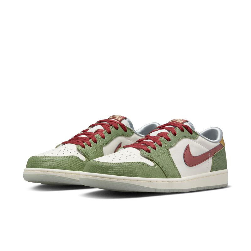 Air Jordan 1 Retro Low OG Lunar New Year, Vela/Verde petróleo/Pumice claro/Cedro, hi-res