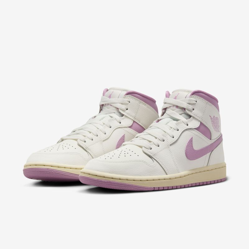 Air Jordan 1 Mid, Vela/Orquídea-Muslín, hi-res
