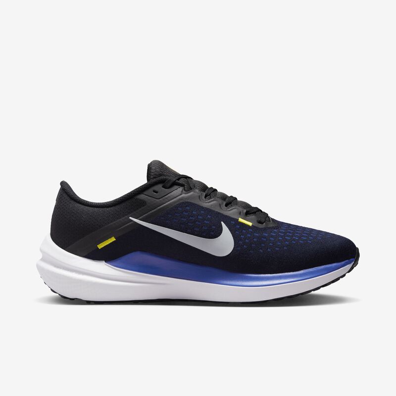 Nike Winflo 10, Negro/Azul Racer/Alto Voltaje/Gris Lobo, hi-res
