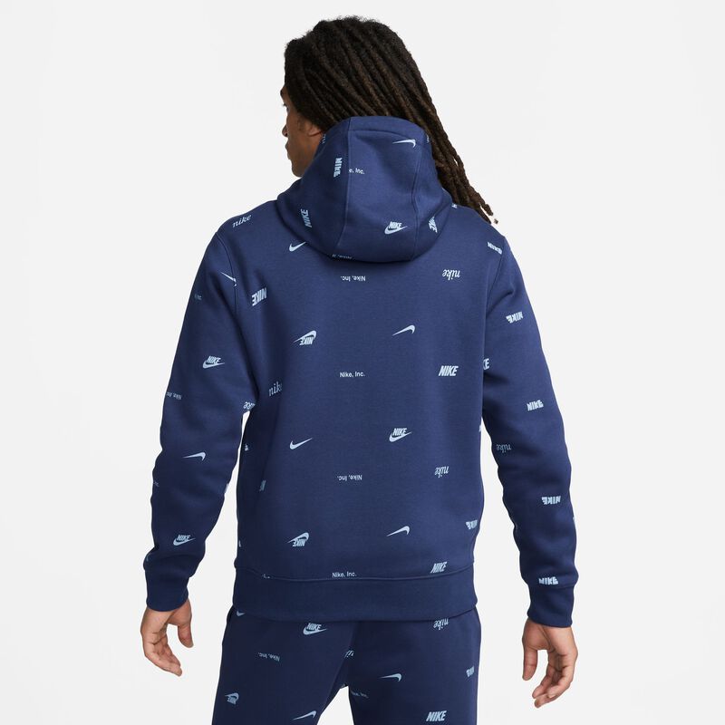 Nike Club Fleece, Azul marino medianoche/Pizarra ceniza, hi-res
