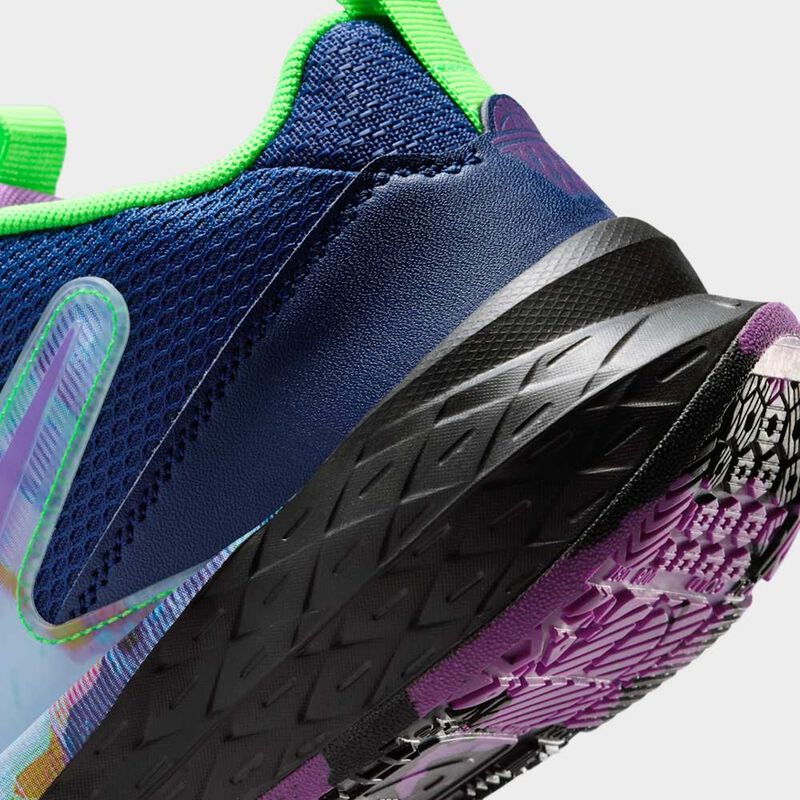 Nike Team Hustle D 12, Azul vacío/Negro/Verde strike/Morado vivo, hi-res