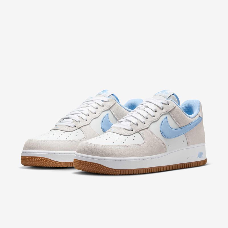 Nike Air Force 1 '07 LV8, Polvo de fotones/Blanco/Goma Medium Marrón/Psíquico Azul, hi-res