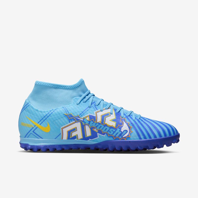 Nike Zoom Mercurial Superfly 9 Academy KM TF, Azul báltico/Blanco, hi-res