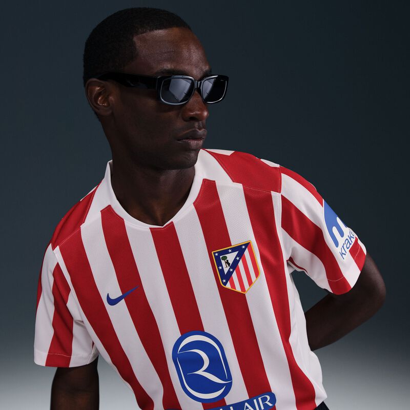 Atlético Madrid 2025/26 Stadium Home, Rojo deportivo/Blanco/Hiperreal, hi-res