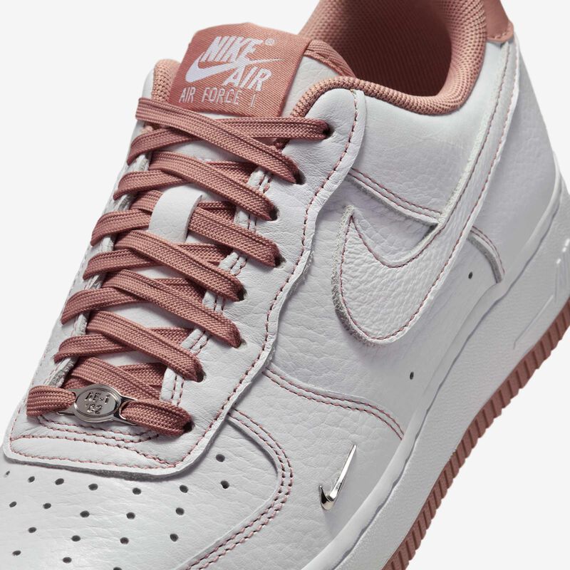 Nike Air Force 1 '07 Mini Jewel, Blanco/Partícula Rosa-Plata Metalizada, hi-res