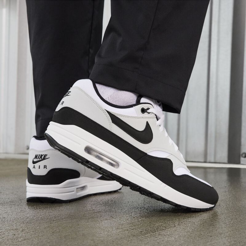Nike Air Max 1, Blanco/Negro-Platino Puro, hi-res