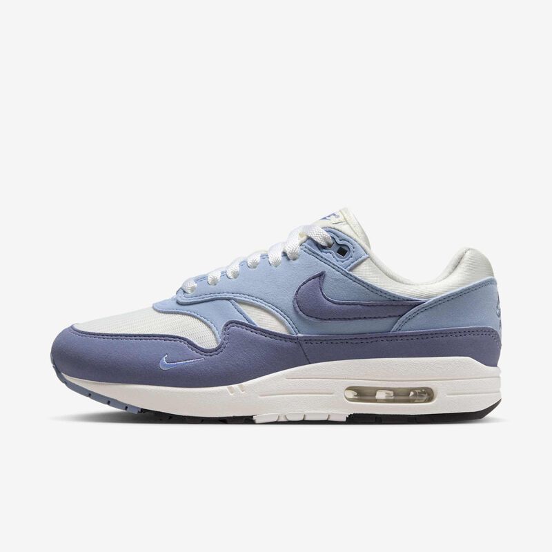 Nike Air Max 1 '87 Textile, Vela/Claro Armory Azul/Negro/Ceniza Pizarra, hi-res
