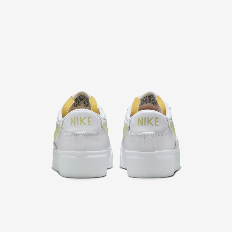 Nike Blazer Low Platform, Blanco/Naranja Team/Negro/Lima Vital, hi-res