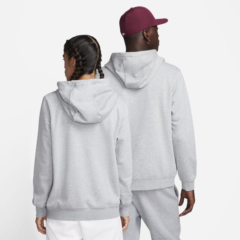 Nike Sportswear Club Fleece, Gris oscuro jaspeado/Blanco, hi-res
