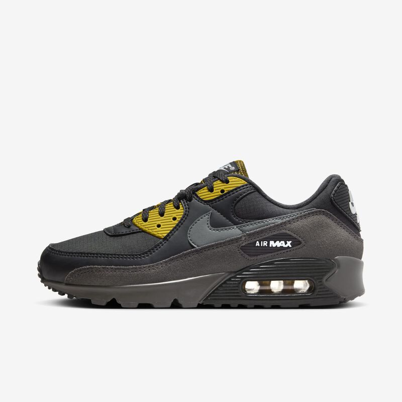 Nike Air Max 90, Negro/Broncino/Tinte azul/Ceniza medio, hi-res