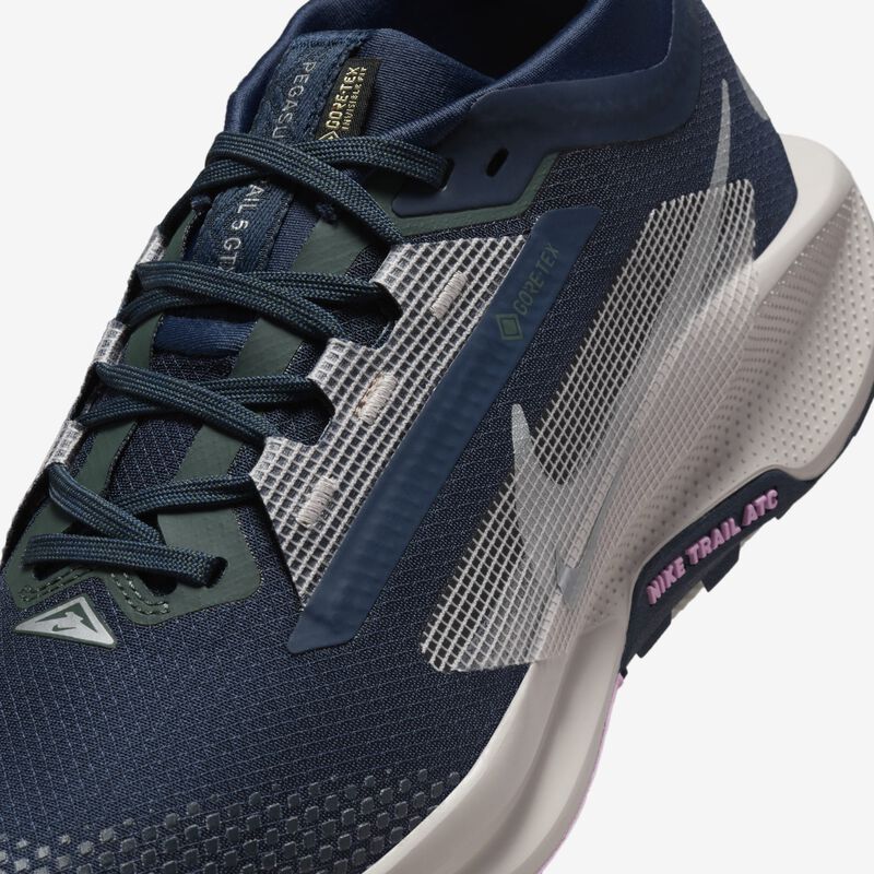 Nike Pegasus Trail 5 GORE-TEX, Azul Marino De La Armería/Azul Marino De La Armería-Verde Vintage, hi-res