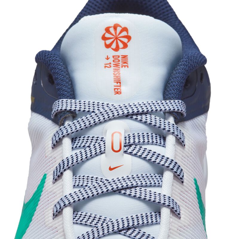 Nike Downshifter 12, Blanco/Obsidiana/Rojo Picante/Jade Claro, hi-res
