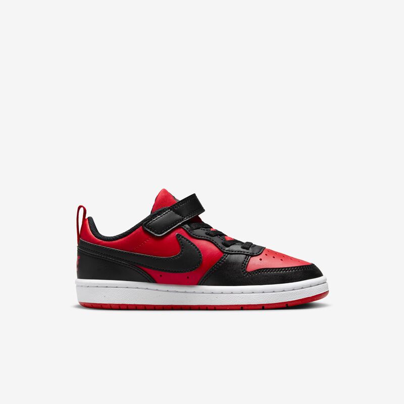 Nike Court Borough Low Recraft, Rojo Universitario/Blanco/Negro, hi-res