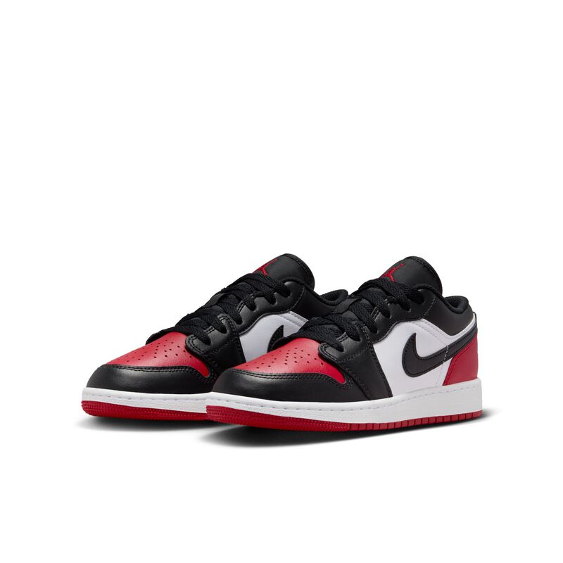 Air Jordan 1 Low, Blanco/Rojo Varsity/Blanco/Negro, hi-res