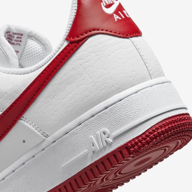 Nike Air Force 1 '07 Next Nature, Blanco/Blanco/Volt/Rojo Gimnasio, hi-res