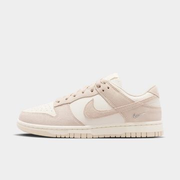 Nike Dunk Low Suede, Blanco perla/Marfil p&aacute;lido/Plata metalizado, hi-res
