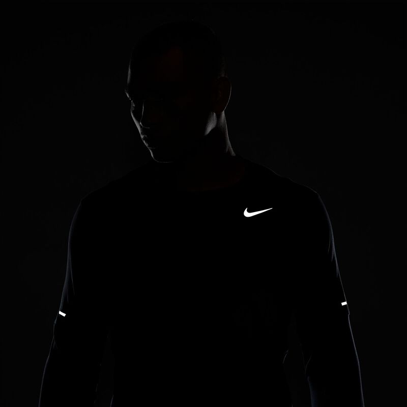 Nike Dri-FIT Element, Negro/Plata Reflectante, hi-res