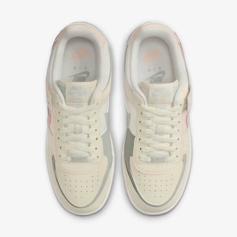 Nike Air Force 1 Shadow, Leche De Coco/Plata Claro/Vela/Tinte Carmesí, hi-res